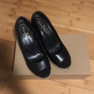 Authentic Cole Haan Black wedges